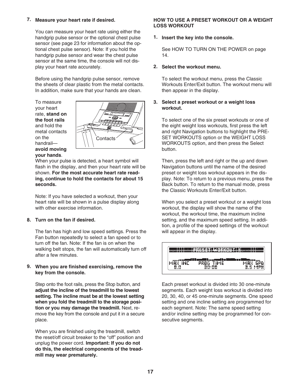 NordicTrack A2105 NTL06907.2 User Manual | Page 17 / 36