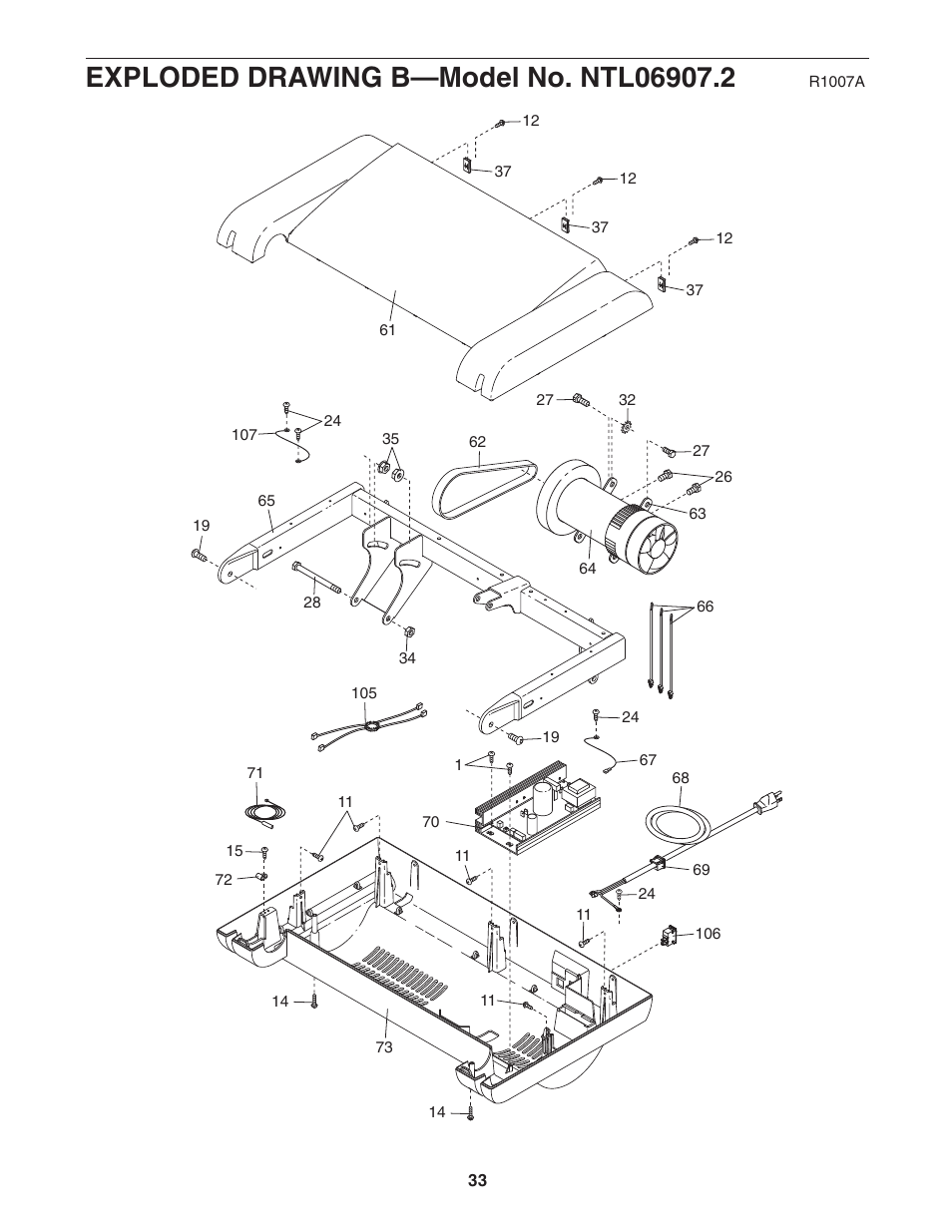 NordicTrack A2105 NTL06907.2 User Manual | Page 33 / 36