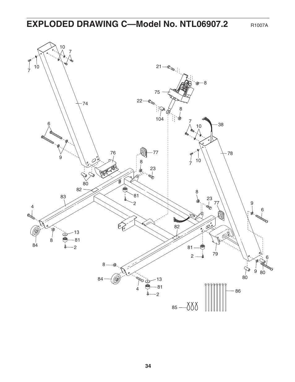 NordicTrack A2105 NTL06907.2 User Manual | Page 34 / 36