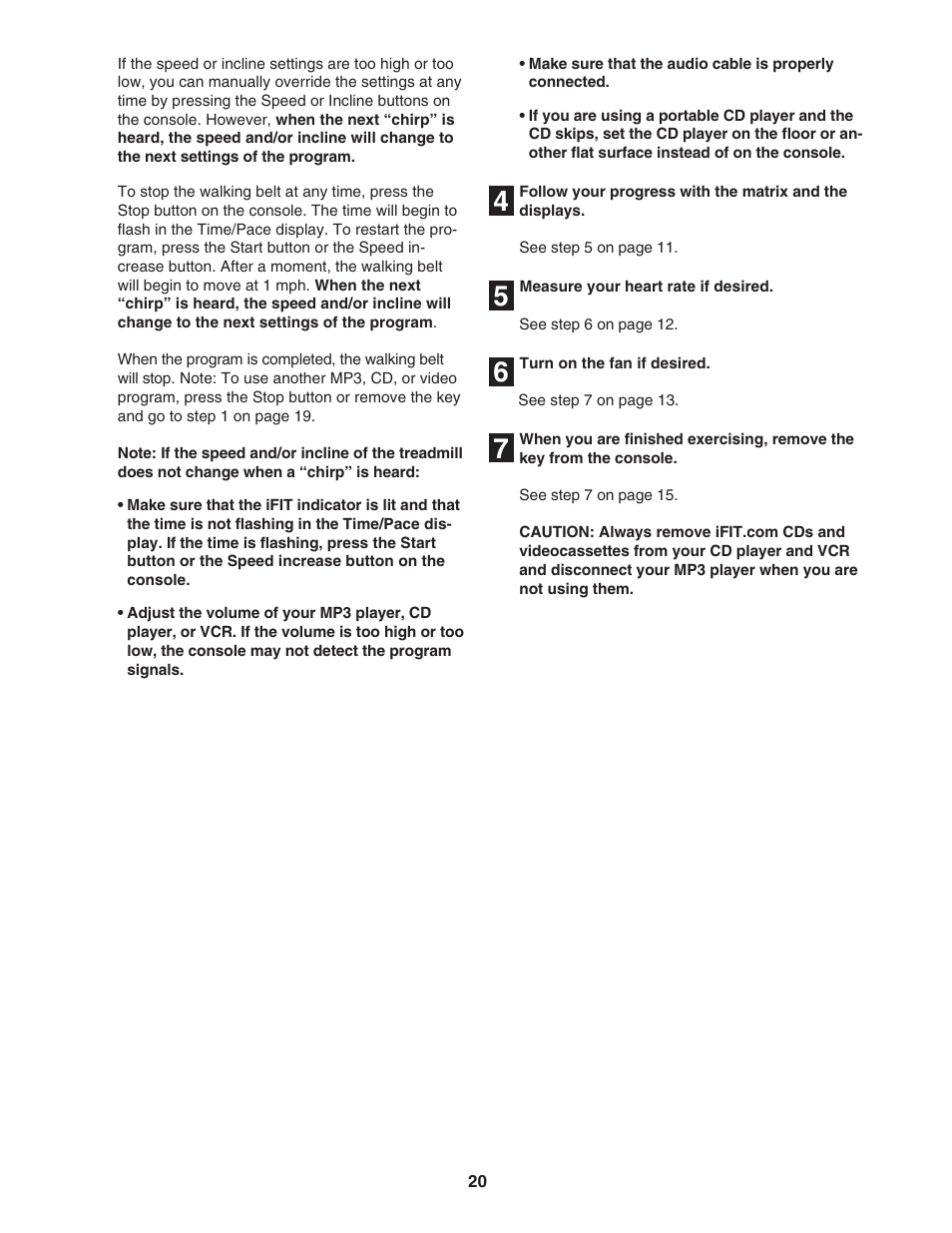 NordicTrack C2100 NTL1075.0 User Manual | Page 20 / 34