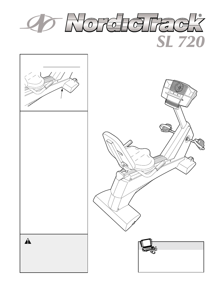 NordicTrack SL 720 NTC69023 User Manual | 28 pages
