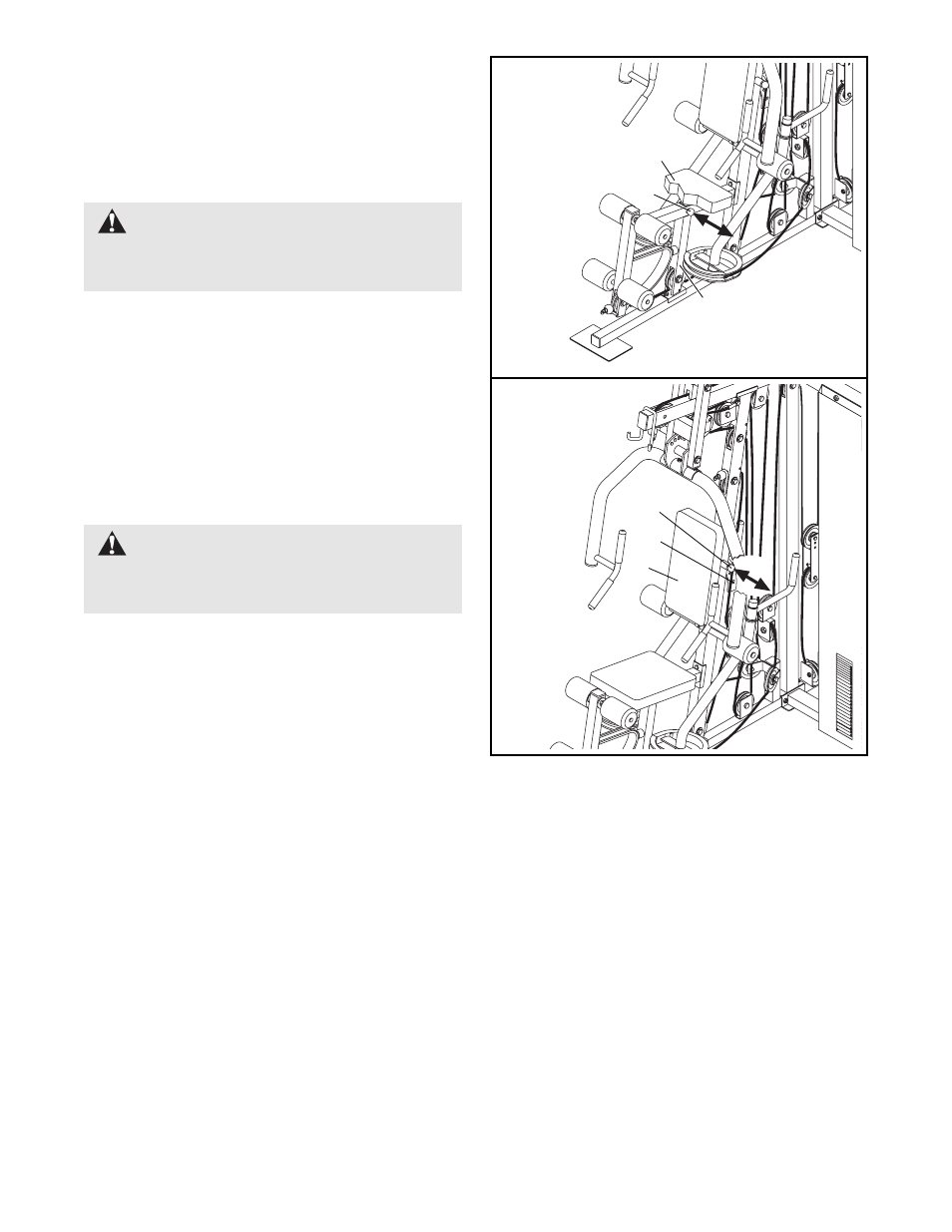 Warning | NordicTrack NTSY59210 User Manual | Page 23 / 37