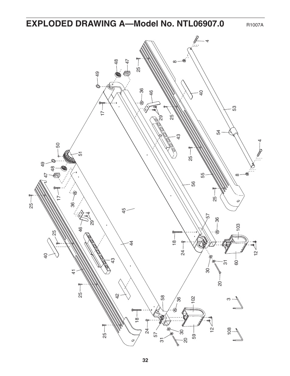 NordicTrack A2105 NTL06907.0 User Manual | Page 32 / 36