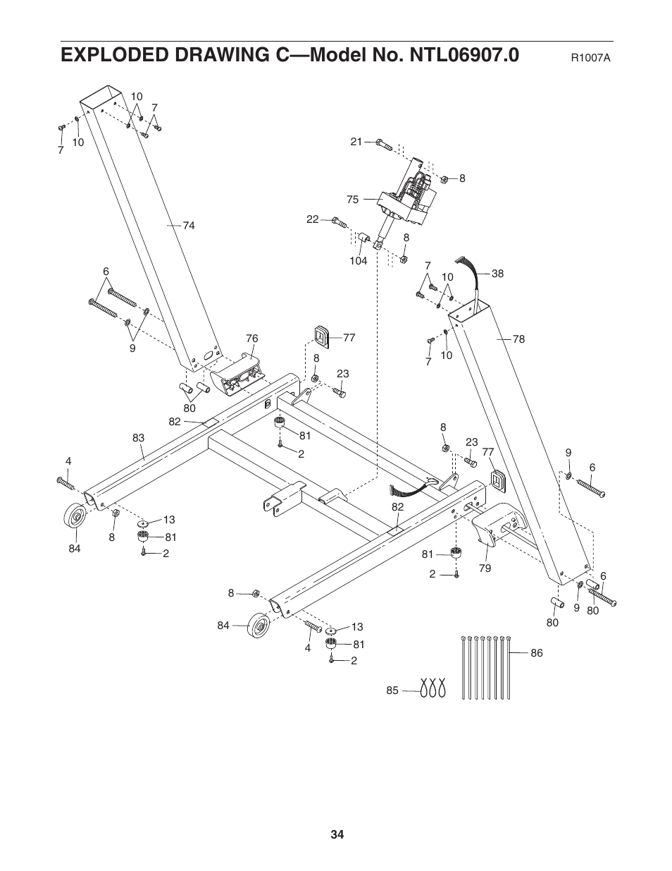 NordicTrack A2105 NTL06907.0 User Manual | Page 34 / 36