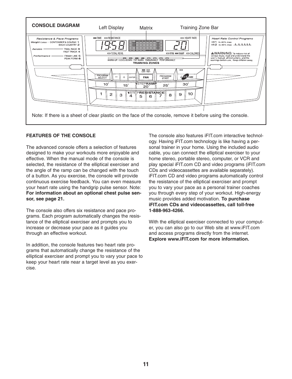 NordicTrack NCCEL09940 User Manual | Page 11 / 28