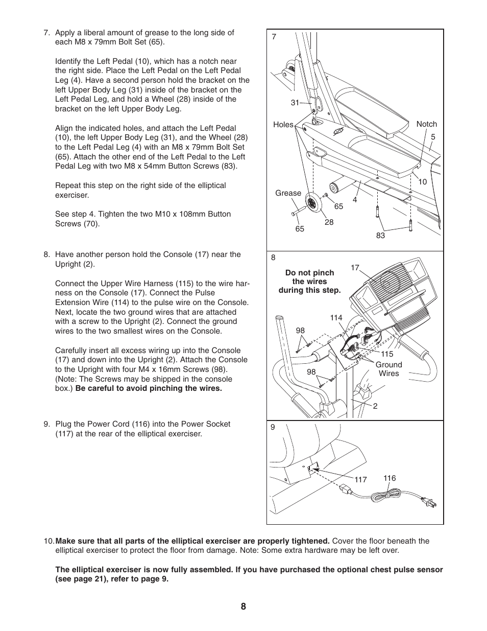 NordicTrack NCCEL09940 User Manual | Page 8 / 28