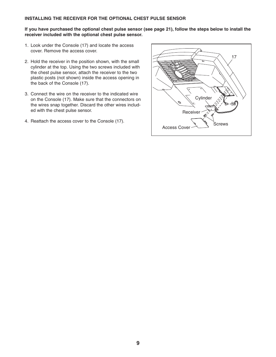 NordicTrack NCCEL09940 User Manual | Page 9 / 28