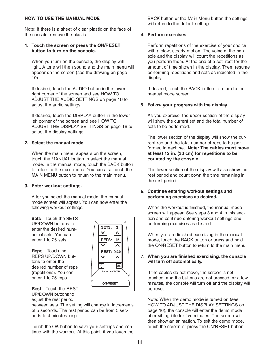 NordicTrack PT3 NTCCSY9897.0 User Manual | Page 11 / 20