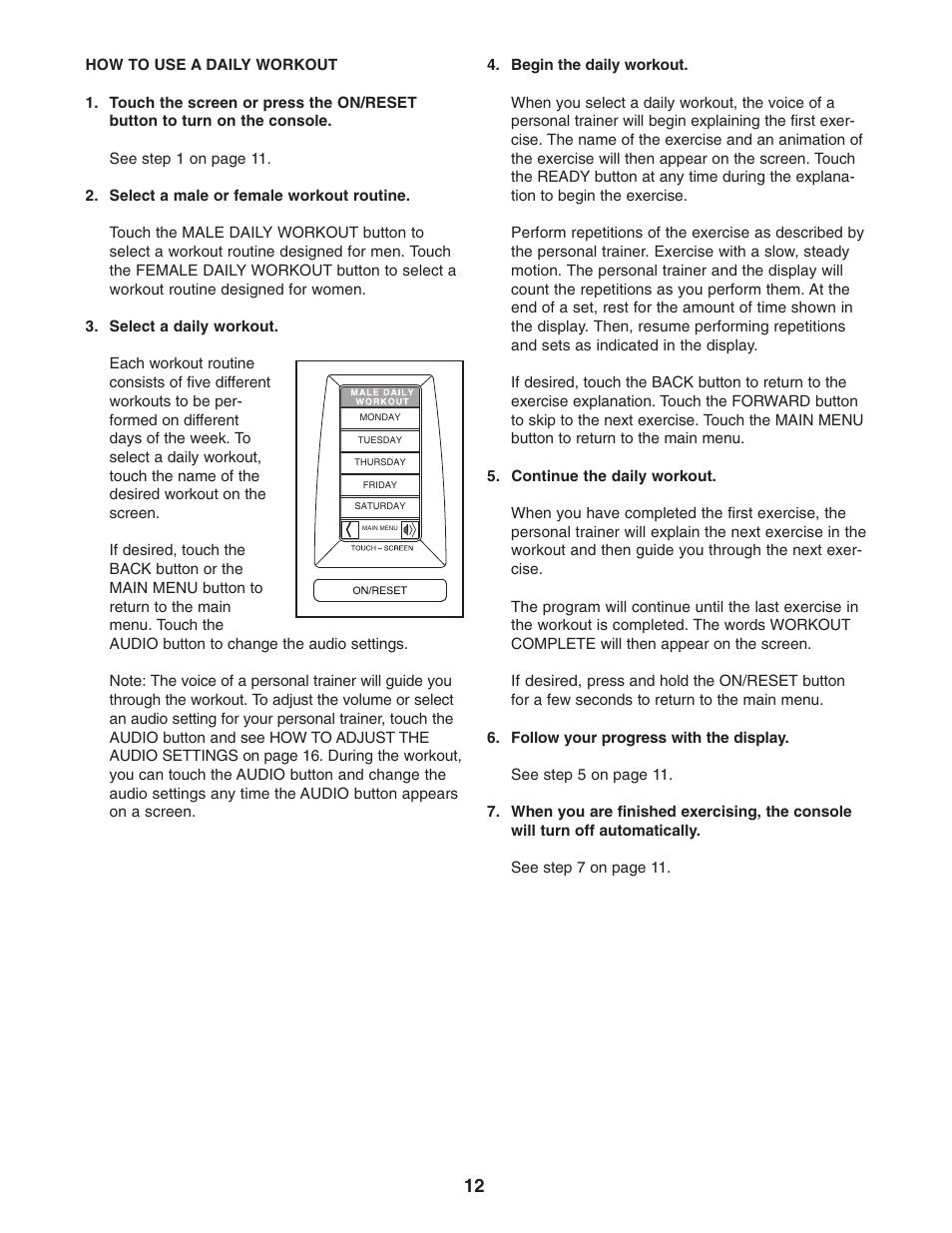 NordicTrack PT3 NTCCSY9897.0 User Manual | Page 12 / 20