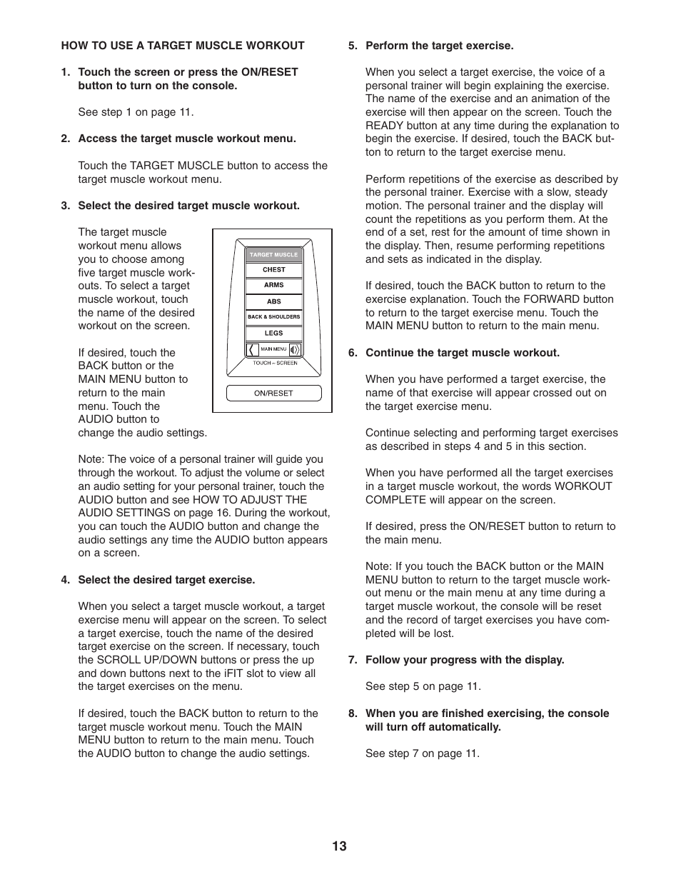 NordicTrack PT3 NTCCSY9897.0 User Manual | Page 13 / 20