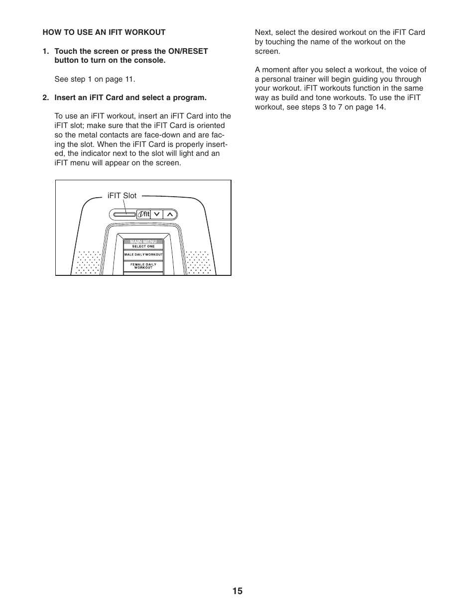 NordicTrack PT3 NTCCSY9897.0 User Manual | Page 15 / 20