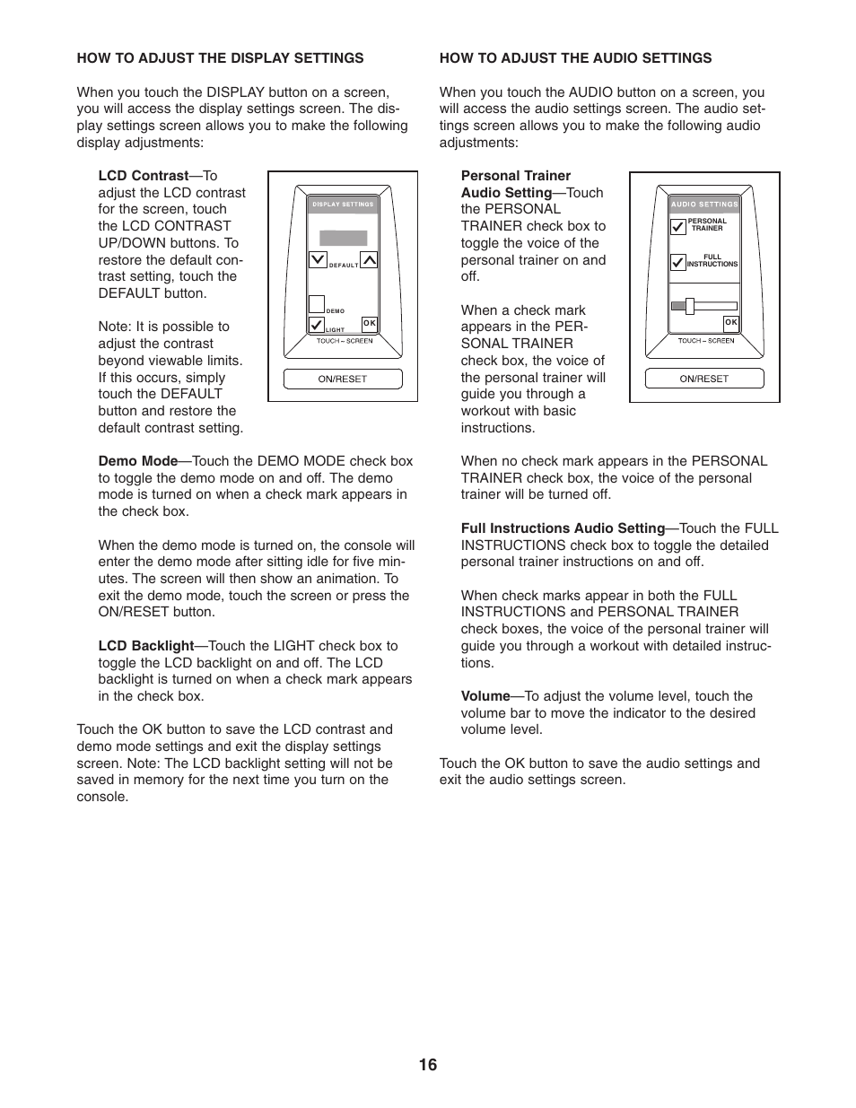 NordicTrack PT3 NTCCSY9897.0 User Manual | Page 16 / 20