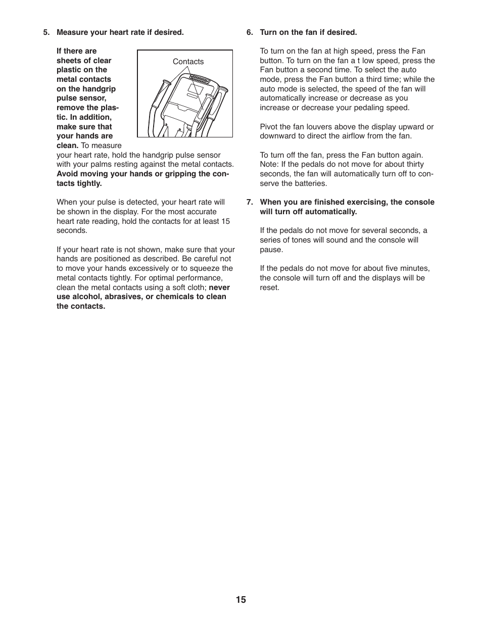 NordicTrack AudioStrider 30725.0 User Manual | Page 15 / 28