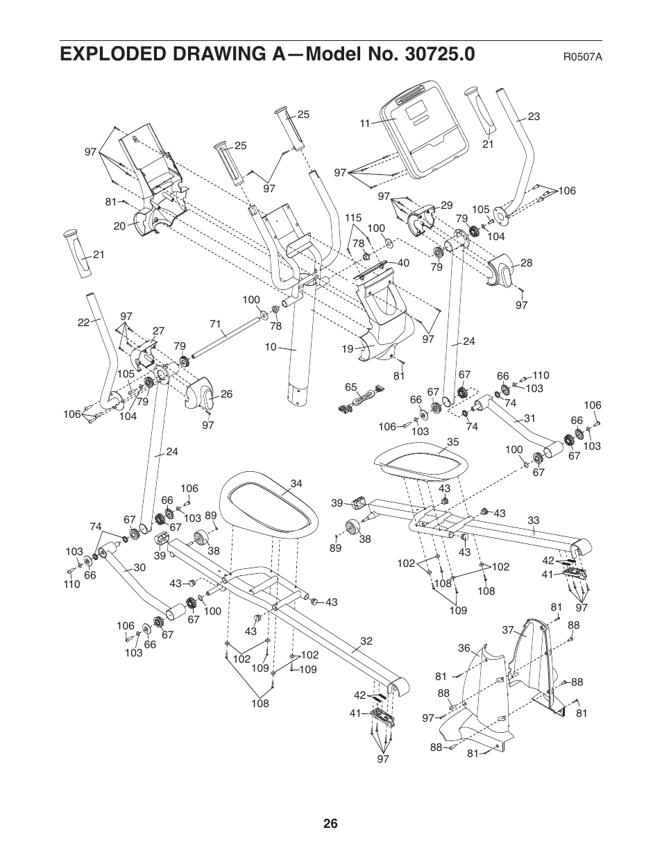 NordicTrack AudioStrider 30725.0 User Manual | Page 26 / 28