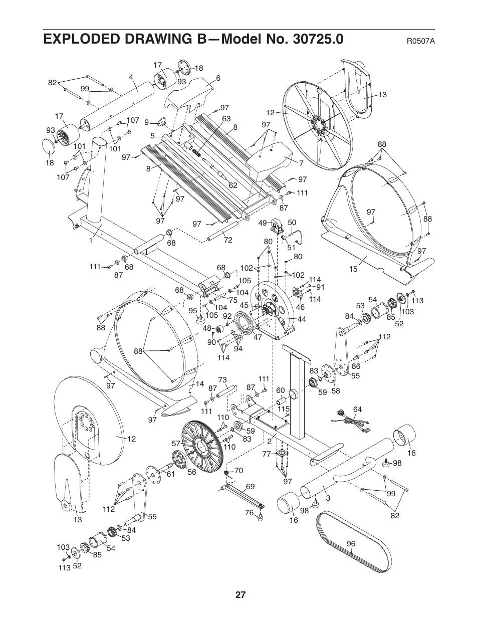 NordicTrack AudioStrider 30725.0 User Manual | Page 27 / 28