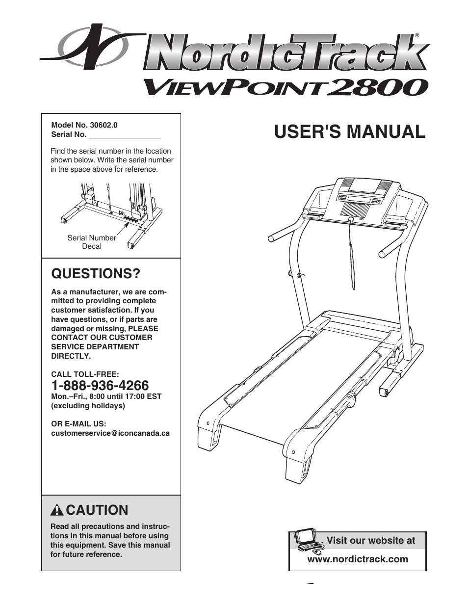 NordicTrack ViewPoint 2800 30602.0 User Manual | 42 pages