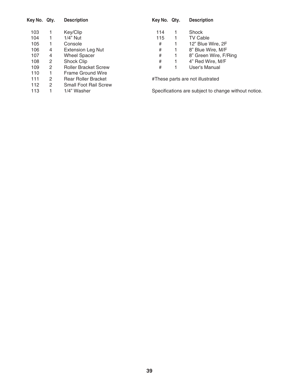 NordicTrack ViewPoint 2800 30602.0 User Manual | Page 39 / 42