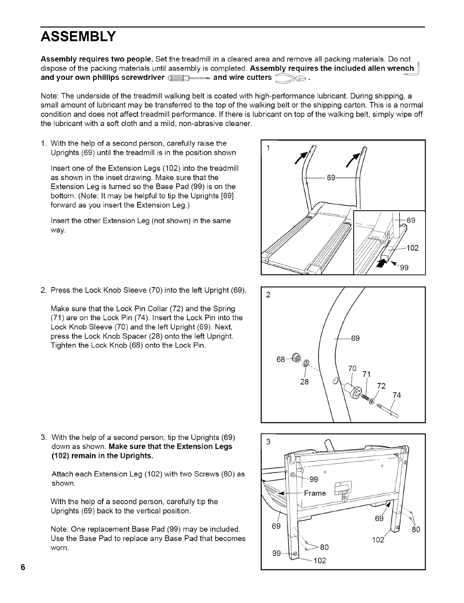 Assembly | NordicTrack EXP2000 NTTL11994 User Manual | Page 6 / 33