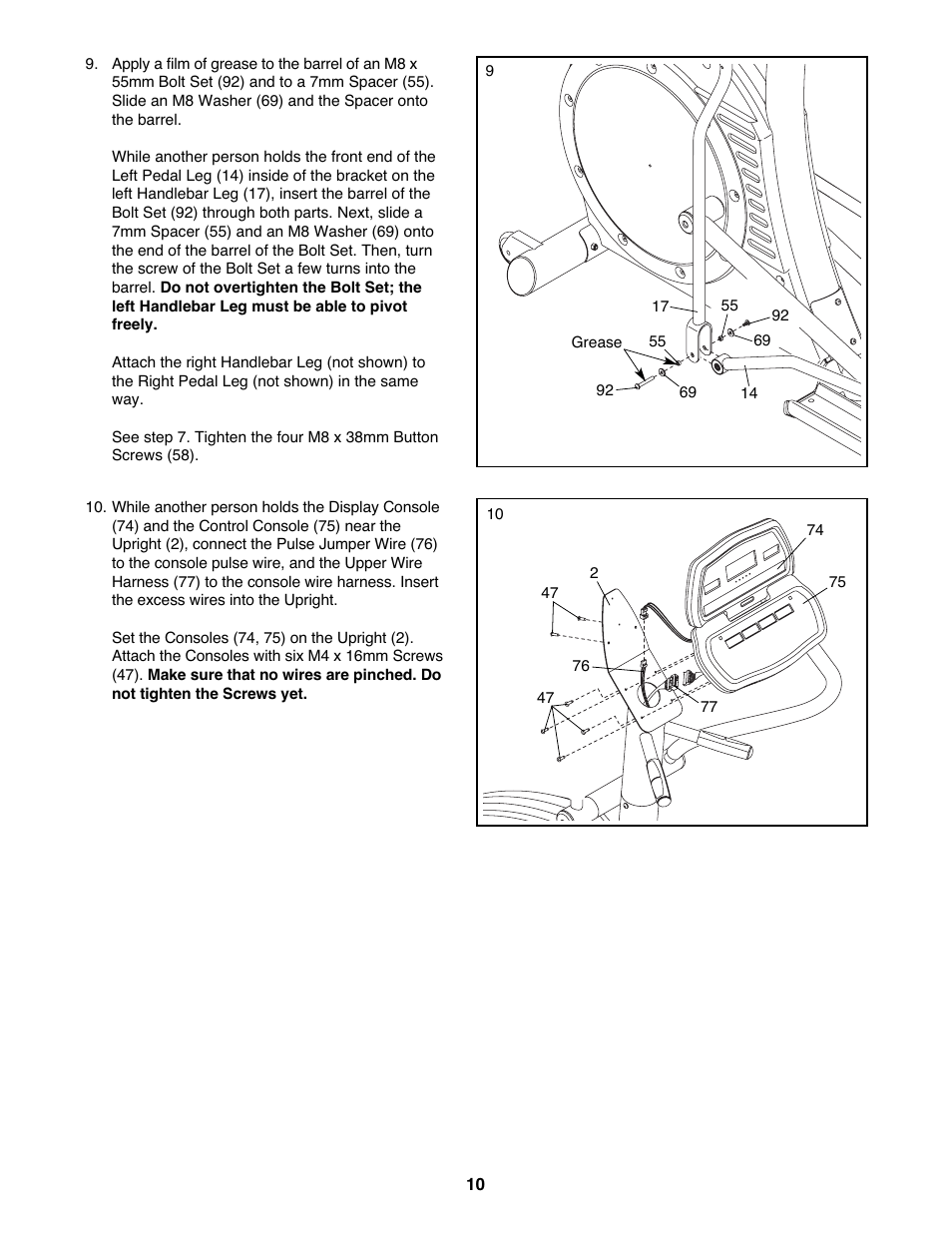 NordicTrack ELITE NTEL4255.0 User Manual | Page 10 / 28