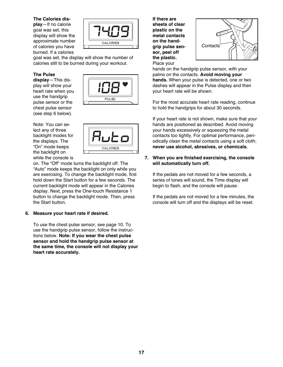 NordicTrack ELITE NTEL4255.0 User Manual | Page 17 / 28
