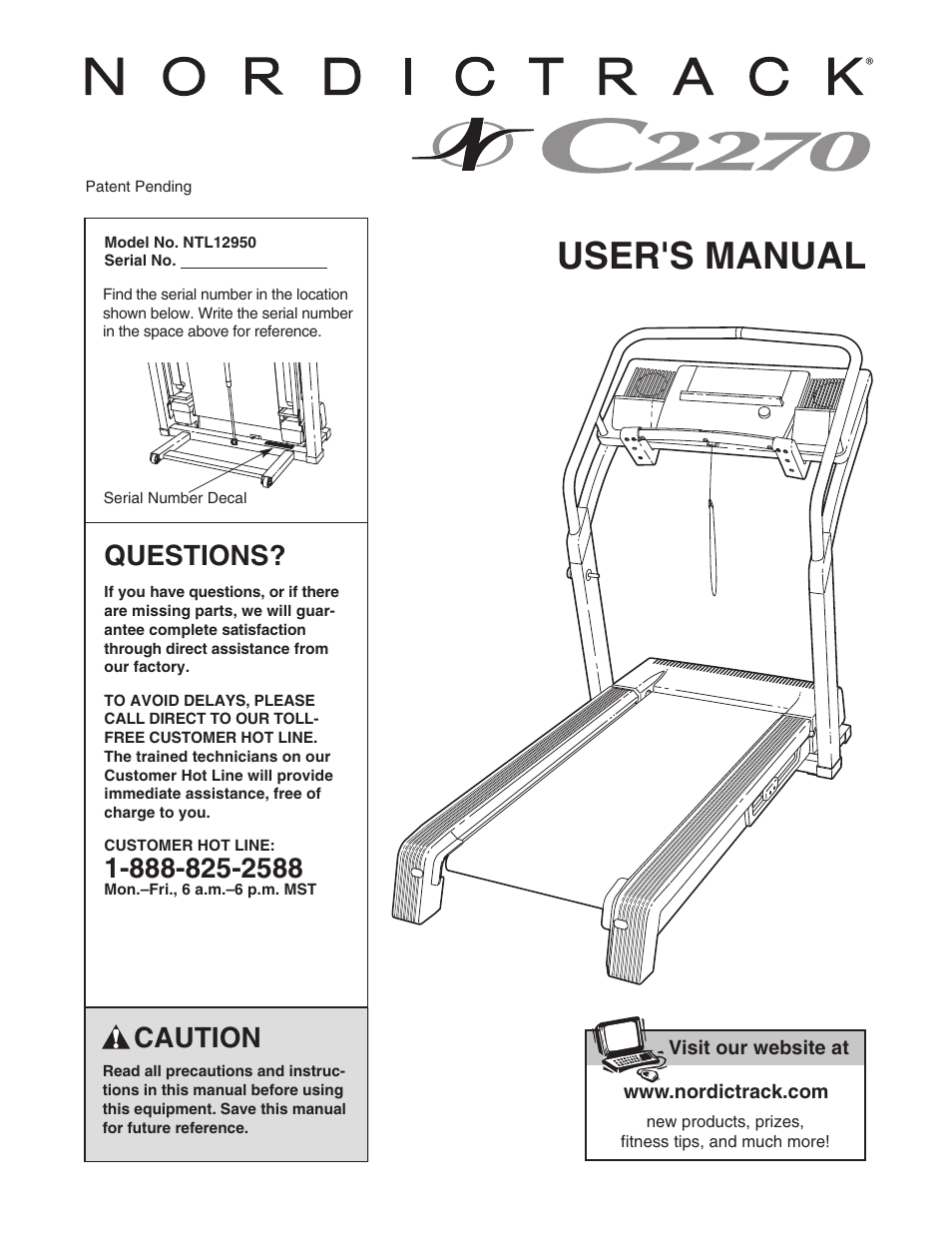 NordicTrack C2270 NTL12950 User Manual | 38 pages