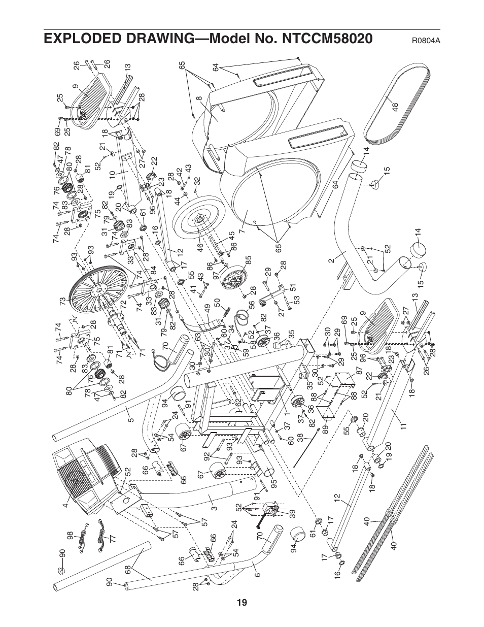 NordicTrack MTN 740 NTCCM58020 User Manual | Page 19 / 20