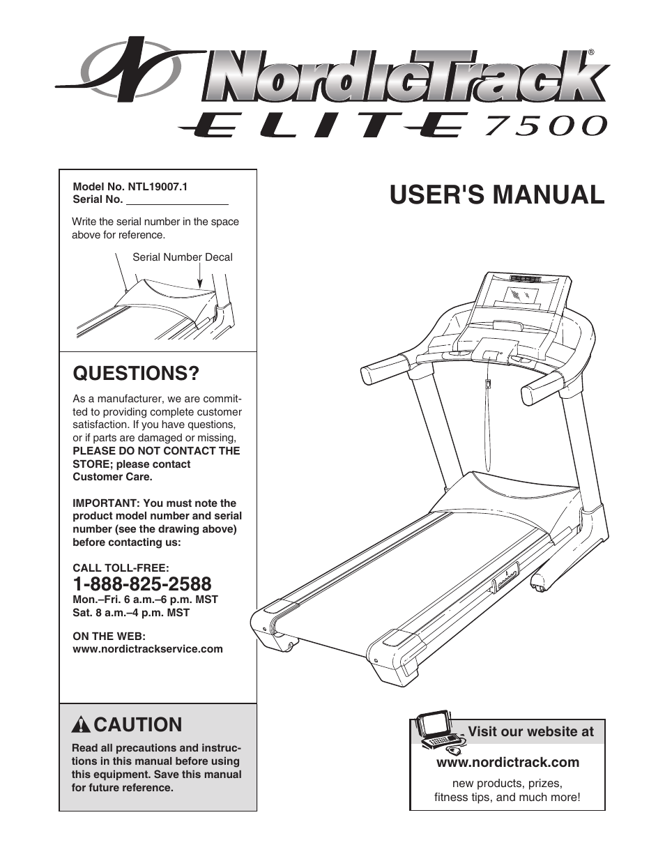 NordicTrack ELITE NTL19007.1 User Manual | 34 pages