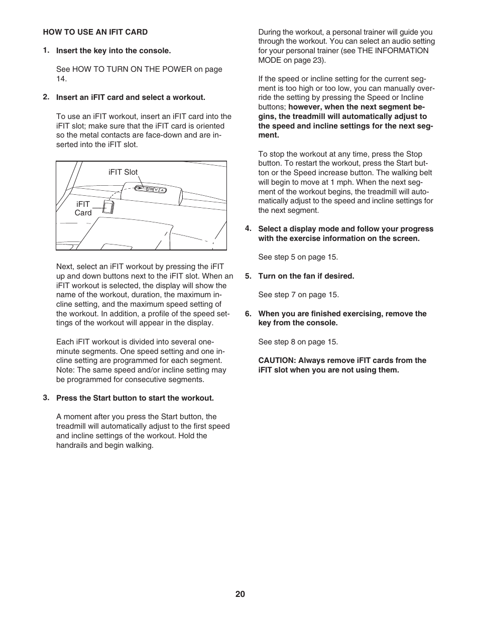 NordicTrack ELITE NTL19007.1 User Manual | Page 20 / 34