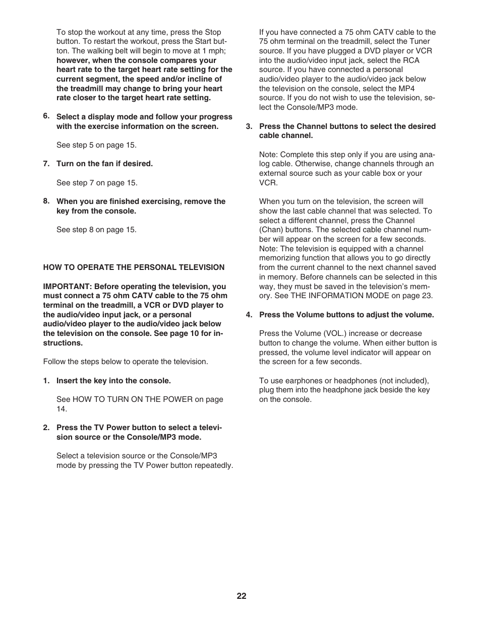 NordicTrack ELITE NTL19007.1 User Manual | Page 22 / 34