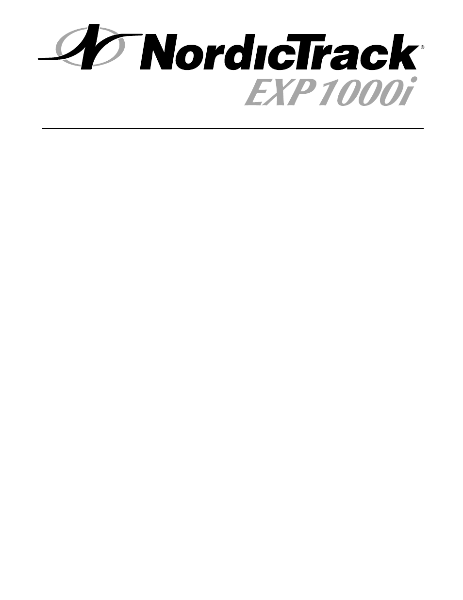 NordicTrack EXP 1000i NTTL09900 User Manual | Page 2 / 30