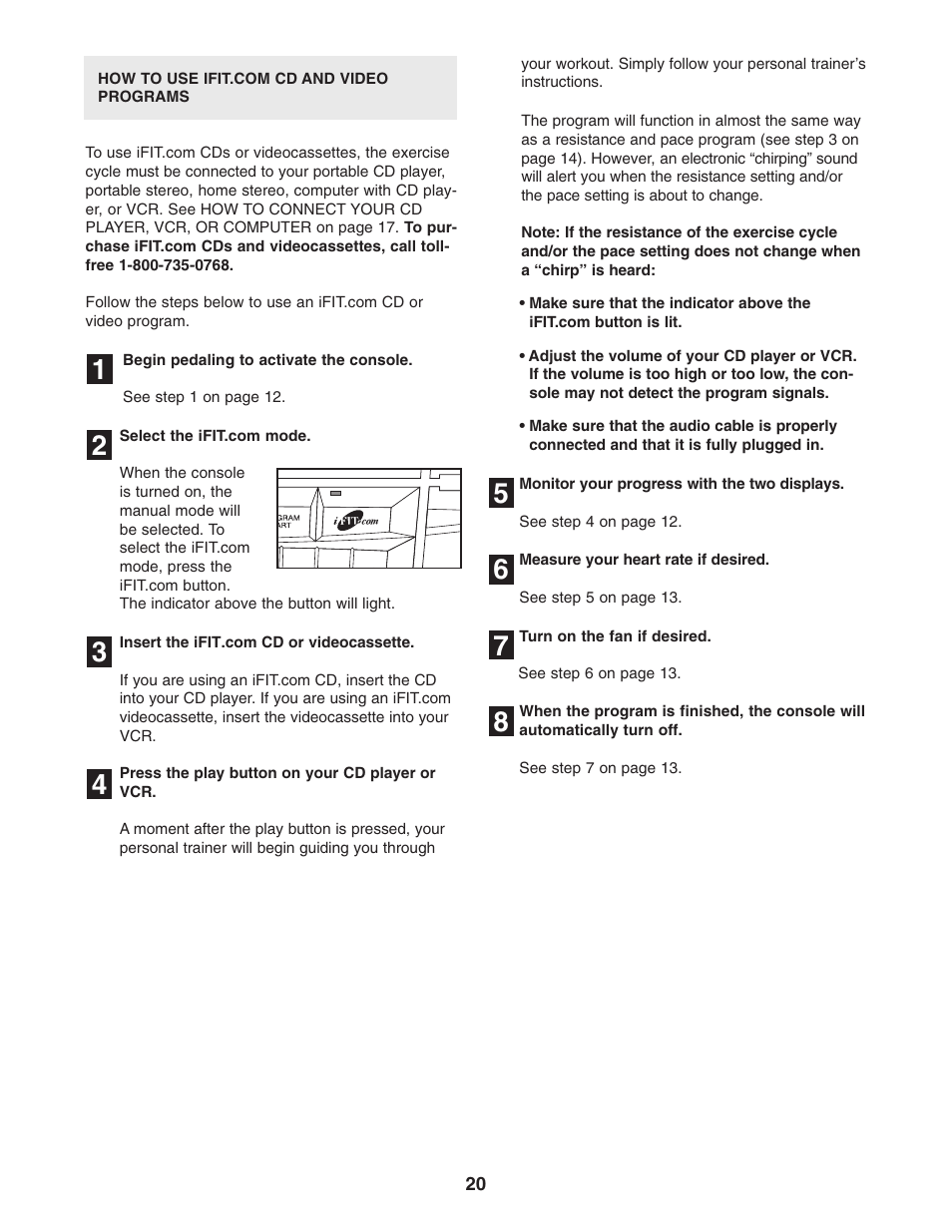 NordicTrack NTCCC69023 User Manual | Page 20 / 28