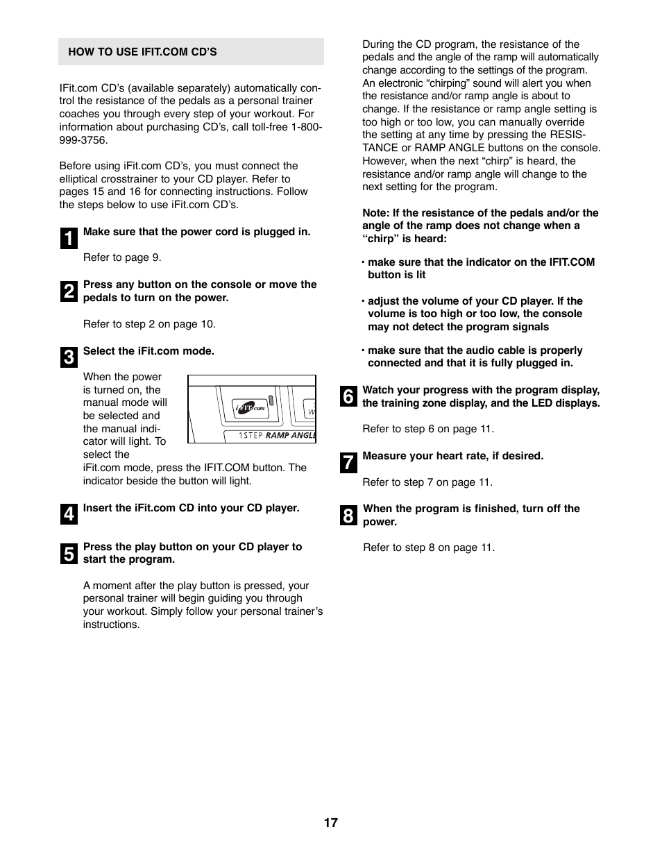 NordicTrack NTEL11990 User Manual | Page 17 / 24