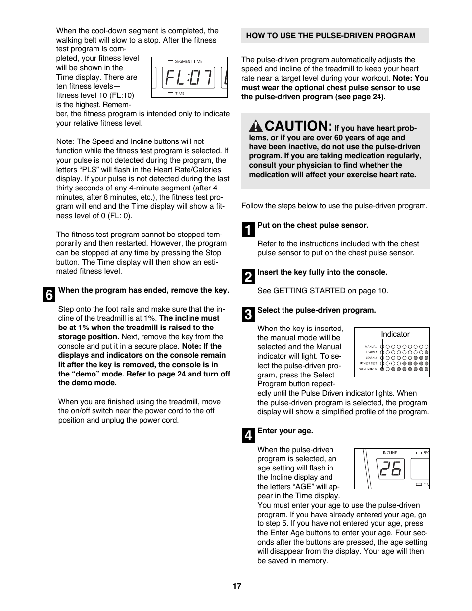 Caution | NordicTrack NTTL11993 User Manual | Page 17 / 34