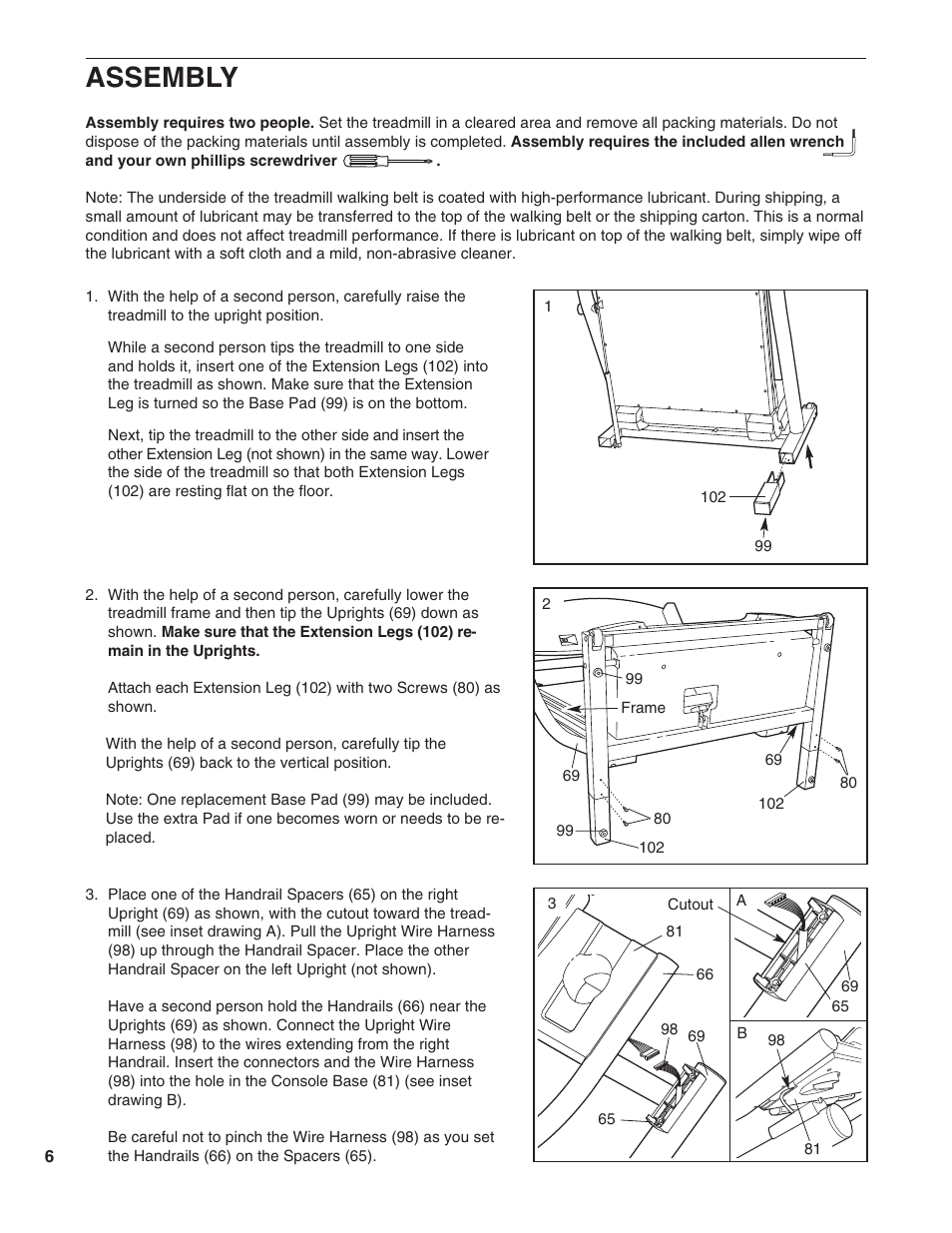 Assembly | NordicTrack EXP1000 NTTL09990 User Manual | Page 6 / 30