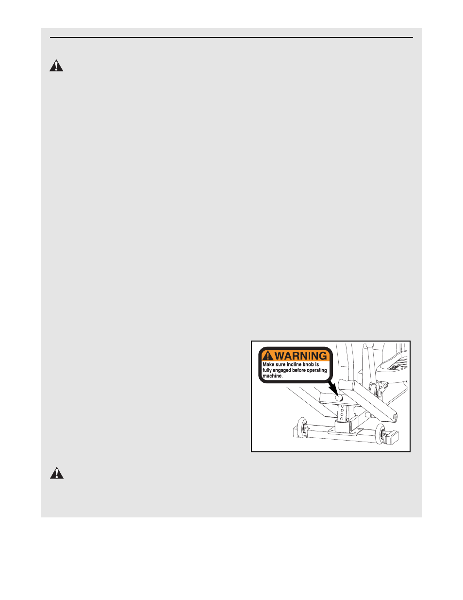 Important precautions warning, Warning | NordicTrack NTEL89010 User Manual | Page 3 / 24