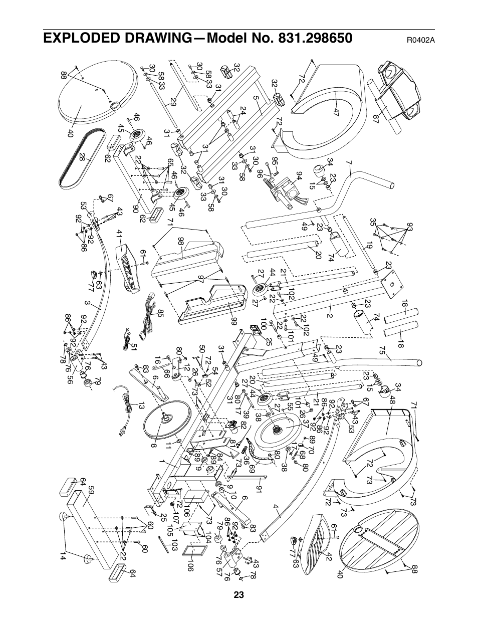 NordicTrack 831.298650 User Manual | Page 23 / 24