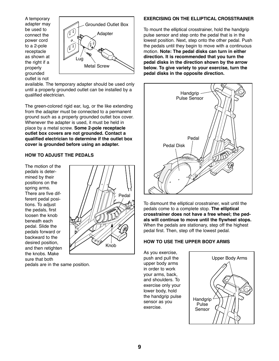 NordicTrack 831.298650 User Manual | Page 9 / 24