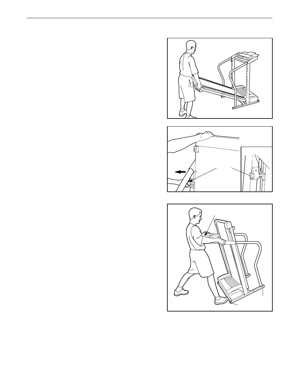 How to fold and move the treadmill | NordicTrack CMX500 User Manual | Page 19 / 26