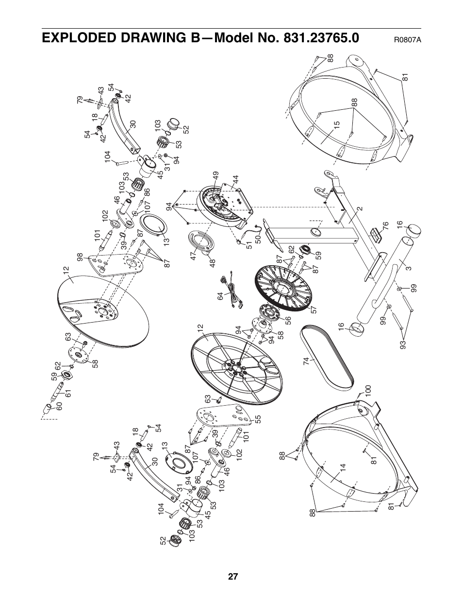 NordicTrack ASR 630 831.23765.0 User Manual | Page 27 / 28