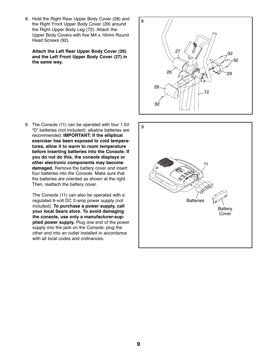 NordicTrack ASR 630 831.23765.0 User Manual | Page 9 / 28