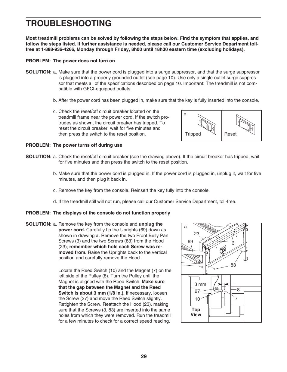 Troubleshooting | NordicTrack C 2300 NCTL12940 User Manual | Page 29 / 38