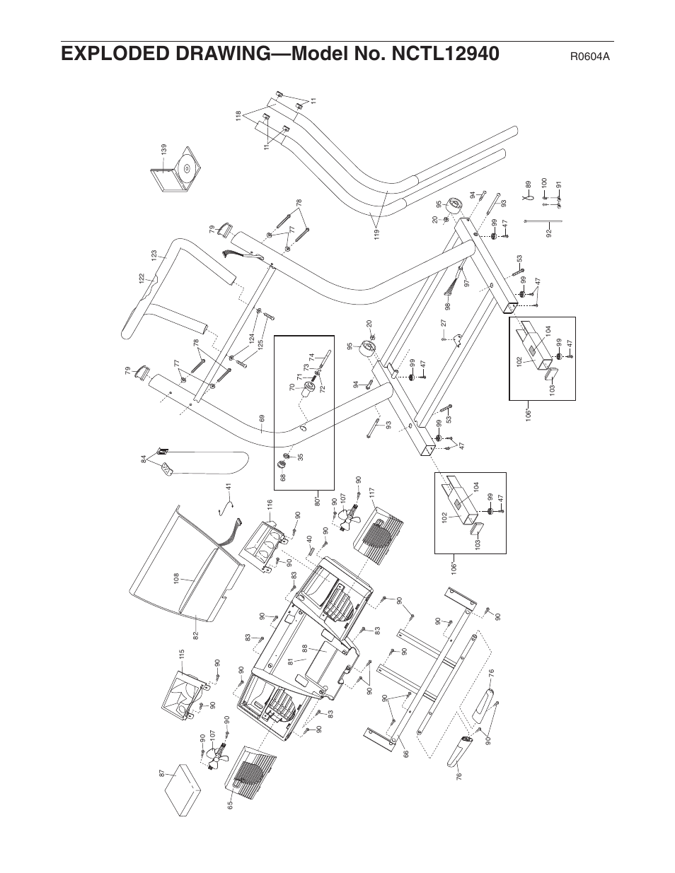 R0604a | NordicTrack C 2300 NCTL12940 User Manual | Page 38 / 38