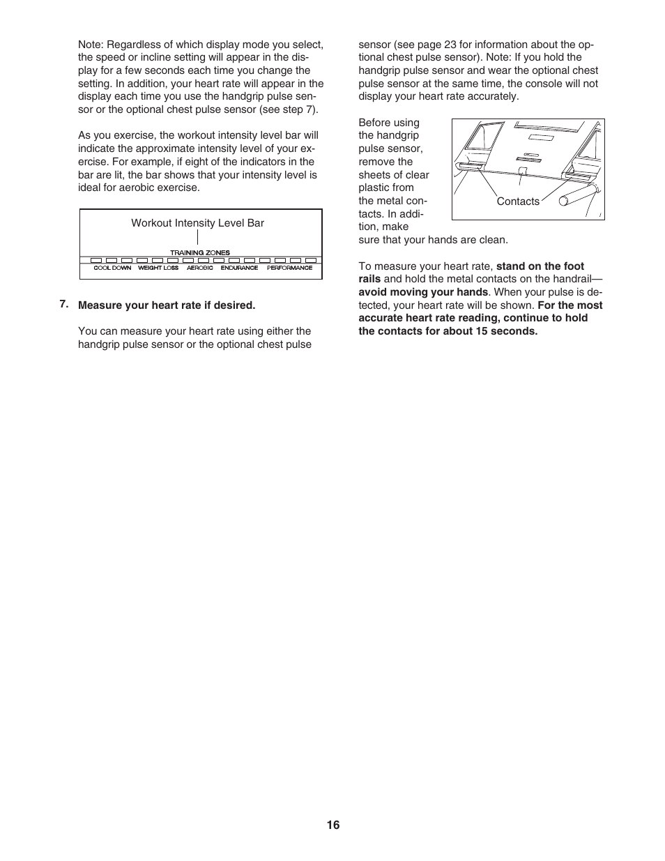 NordicTrack C 2500 NTL09007.0 User Manual | Page 16 / 36