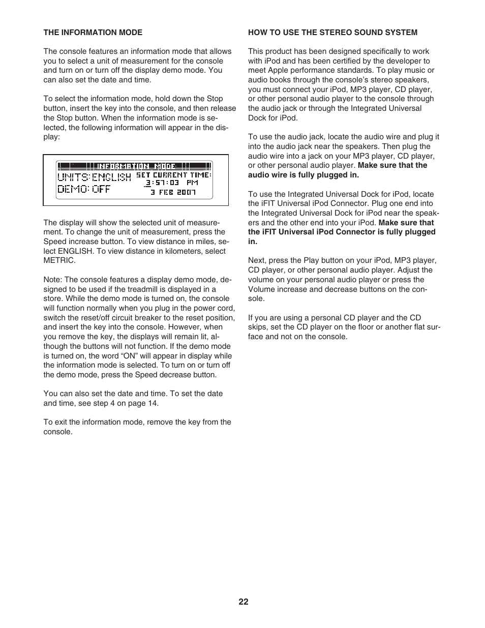 NordicTrack C 2500 NTL09007.0 User Manual | Page 22 / 36