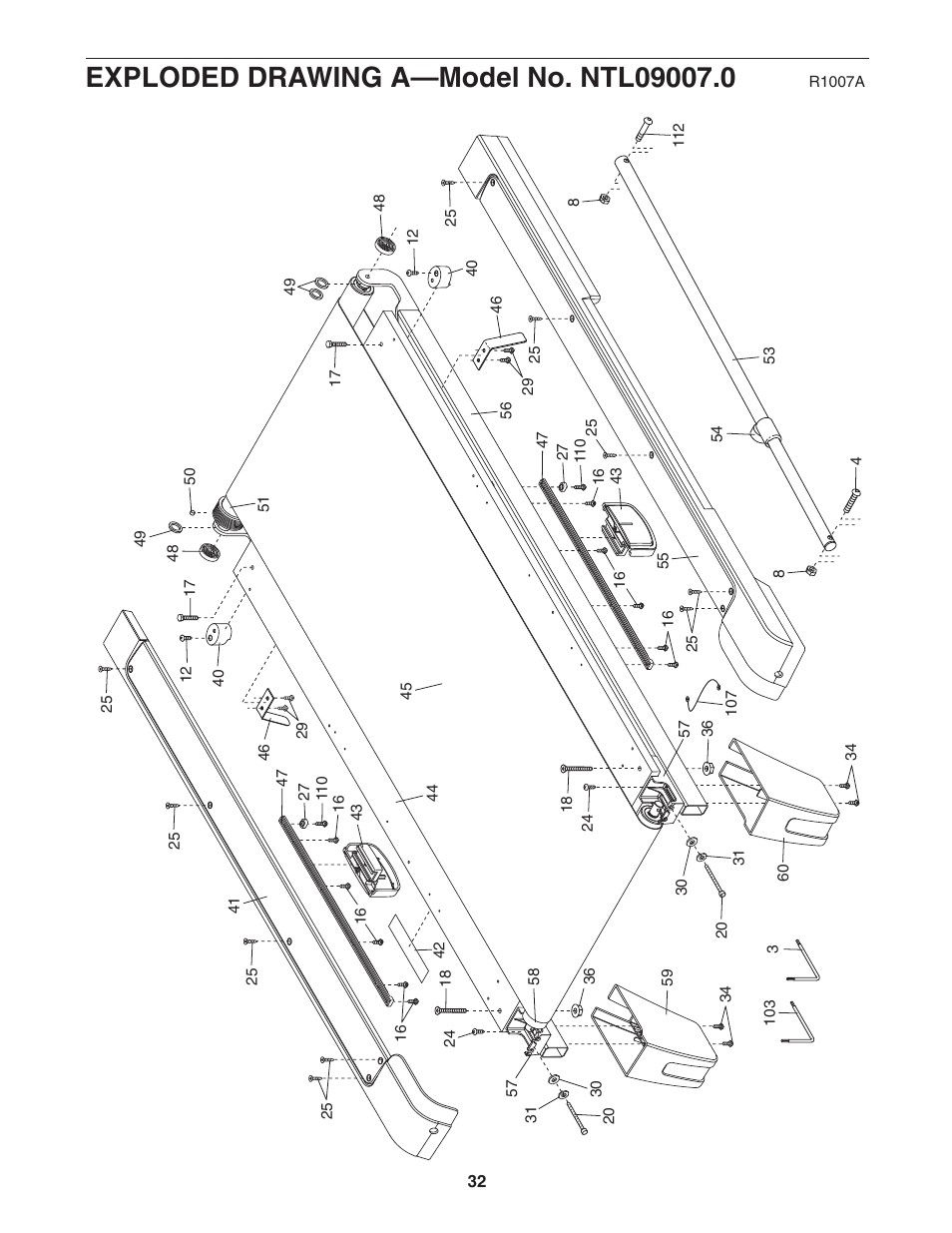NordicTrack C 2500 NTL09007.0 User Manual | Page 32 / 36