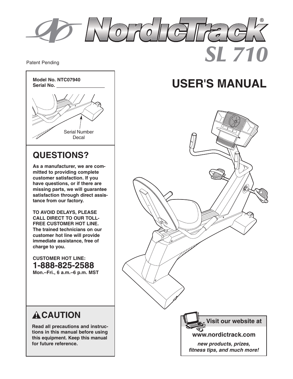 NordicTrack NTC07940 User Manual | 28 pages