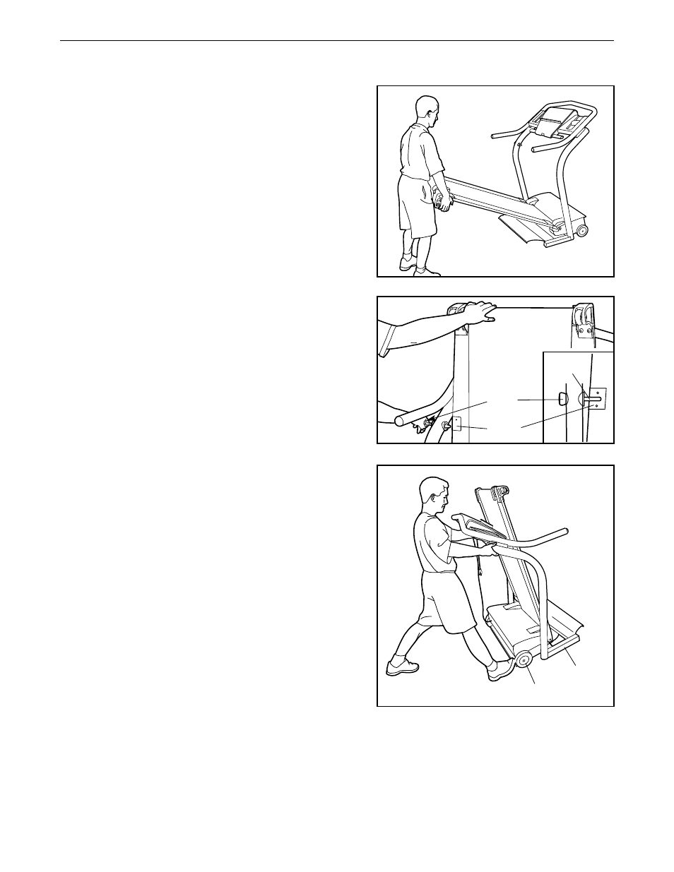 How to fold and move the treadmill | NordicTrack 3100 R NTL15920 User Manual | Page 25 / 34