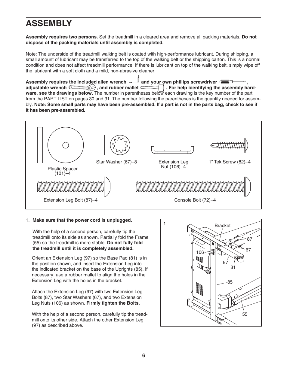 Assembly | NordicTrack NTL10905.0 User Manual | Page 6 / 34