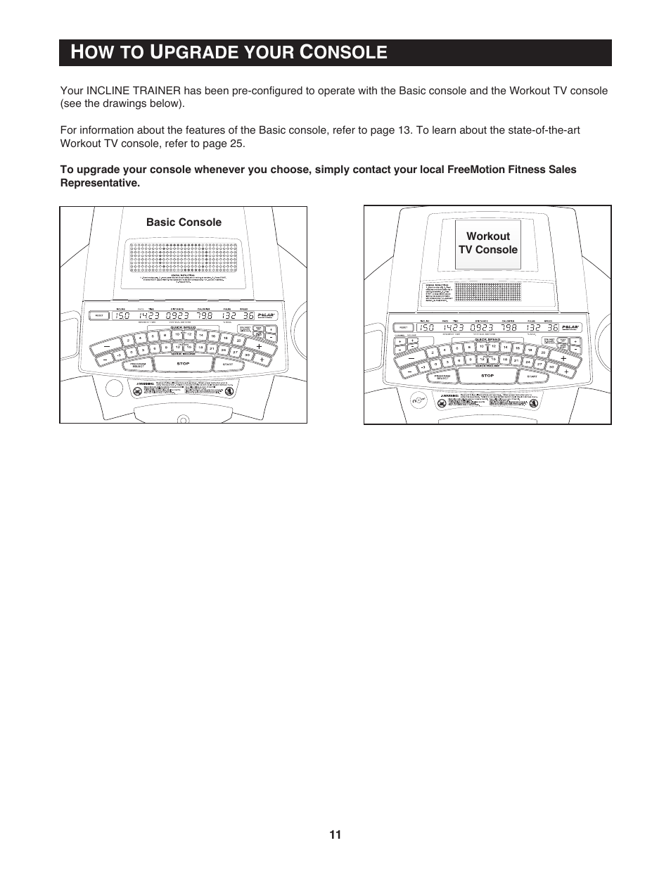 Ow to, Pgrade your, Onsole | NordicTrack Incline Trainer 9800 User Manual | Page 12 / 43