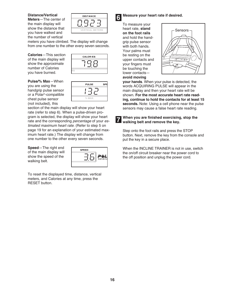 NordicTrack Incline Trainer 9800 User Manual | Page 17 / 43